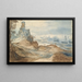 Château sur le Rivage - Ecole de Pieter Bruegel l'Ancien — framed artwork on a wall