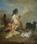 An allegory of Cupid blowing bubbles with two goats - Utrecht School — artwork view