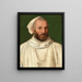 Portrait of a Monk - School of Verona — framed artwork on a wall