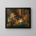 a fantastic scene including Venus with Cupid and Neptune in his chariot - School of the Netherlands — framed artwork on a wall
