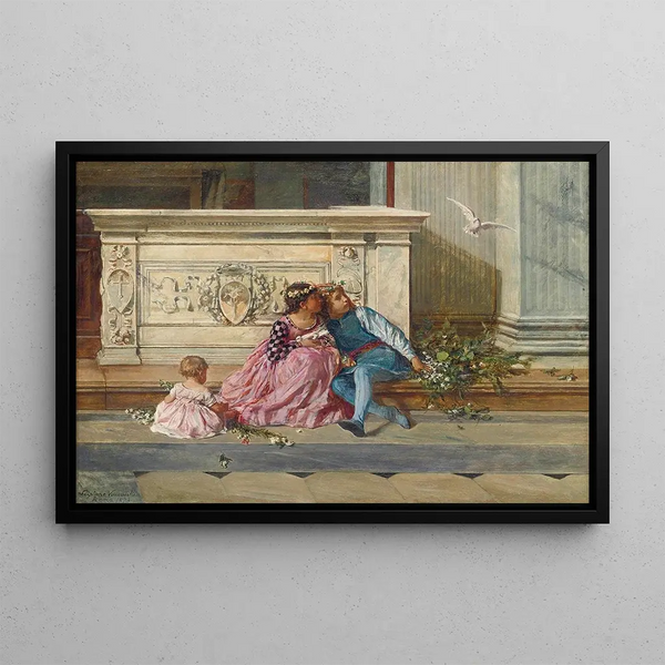 Allegory of Peace - Scipione Vannutelli — framed artwork on a wall