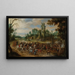 a Battle Before Ruins - Sebastiaen Vrancx — framed artwork on a wall