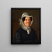 Portrait Painting of Carolina Sophia Charlotte Linder-Lichtenhahn - Sebastian Gutzwiller — framed artwork on a wall