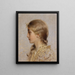 Profile Girl - Sebastian Lucius — framed artwork on a wall