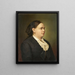 Portrait of the patron Anna Fedder - Sebastian Luz — framed artwork on a wall