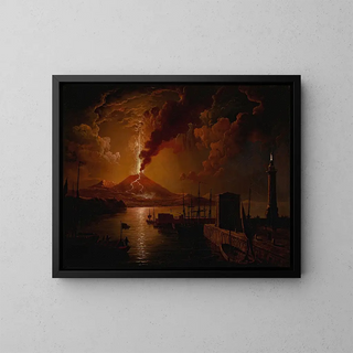 La baie de Naples - Sebastian Pether — framed artwork on a wall
