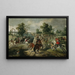 Attack on a convoy - Sebastian Vrancx — framed artwork on a wall