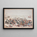 The Battle of Lekkersbeetje - Sebastian Vrancx — framed artwork on a wall