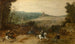 Landscape painting with travelers attacked by thieves - Sebastian Vrancx — artwork view