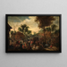 Pillage d'un hameau - Sebastian Vrancx — framed artwork on a wall