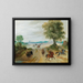 Soldiers on horseback in a landscape - Sebastian Vrancx — framed artwork on a wall