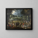La fête - Sebastian Vrancx — framed artwork on a wall