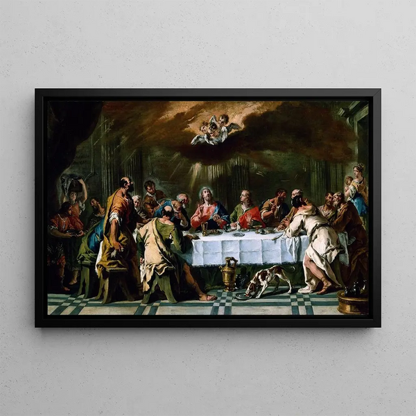 The Last Supper - Sebastiano Ricci — framed artwork on a wall