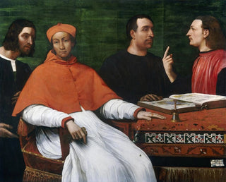 Cardinal Bandinello Sauli, his secretary, and two geographers - Sebastiano del Piombo — artwork view