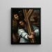 The Christ Carrying the Cross - Sebastiano del Piombo — framed artwork on a wall