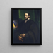 Portrait of a Humanist - Sebastiano del Piombo — framed artwork on a wall