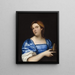 Portrait of a young woman in a wise virgin - Sebastiano del Piombo — framed artwork on a wall
