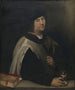 Prelate with an hourglass - Sebastiano del Piombo — artwork view