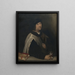 Prelate with an hourglass - Sebastiano del Piombo — framed artwork on a wall