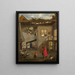 Visit to the Sick - Sebastian Vrancx — framed artwork on a wall