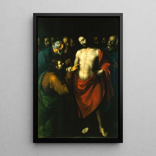 L'Incrédulité de Saint Thomas - Sebastián López de Arteaga — framed artwork on a wall