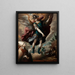 Saint Michel et le Taureau - Sebastián López de Arteaga — framed artwork on a wall