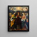 The Annunciation of the Virgin - Sebastián López de Arteaga — framed artwork on a wall