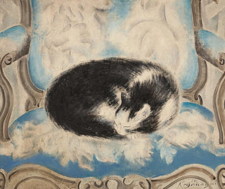 Chat dormant sur un fauteuil - Sei Koyanagi — artwork view