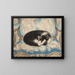 Chat dormant sur un fauteuil - Sei Koyanagi — framed artwork on a wall