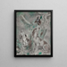 Dogs and birds - Sei Koyanagi — framed artwork on a wall