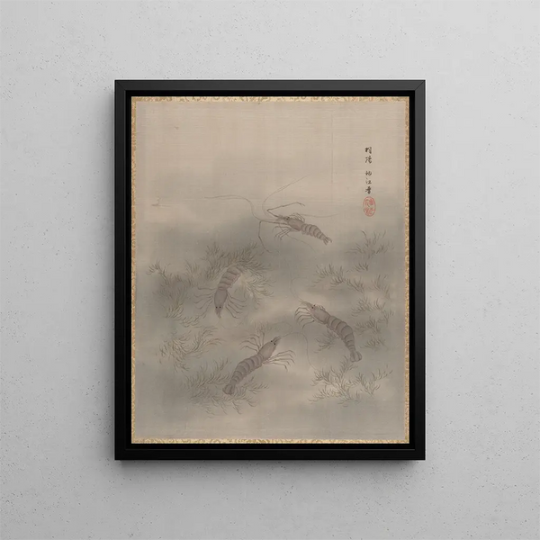 Shrimp Ebi - Seki Shūko — framed artwork on a wall