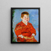 Boy - Sekine Shōji — framed artwork on a wall