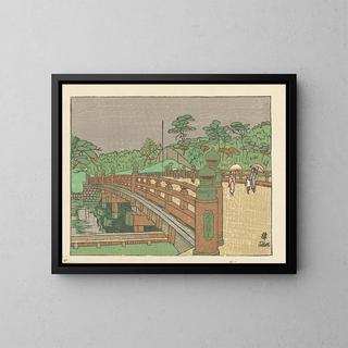 Pont Benkei - Sekino Junichiro — framed artwork on a wall