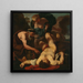 Séléné et Endymion - Johann Carl Loth — framed artwork on a wall