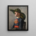Bavarian Peasant Painting - Selima Tersmeden — framed artwork on a wall