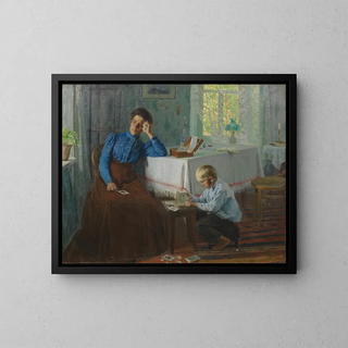 The House of Cards - Semen Markovich Prokhorov — framed artwork on a wall