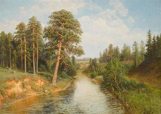 Summer wooded scene - Semyon Fedorovich Fedorov — artwork view