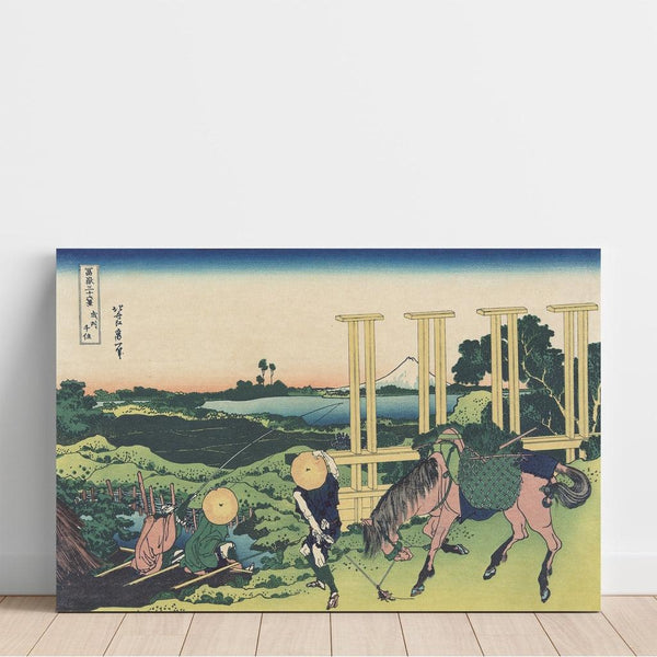 Reproduction of the painting Senju Painting in Musashi Province - Katsushika Hokusai