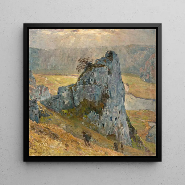 Sentier des contrebandiers - Eugen Bracht — framed artwork on a wall