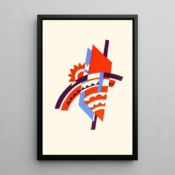 Flowers Text and Twenty-Six Color Plates Part 02 - Serge Gladky — framed artwork on a wall