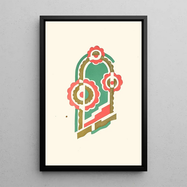 Flowers Text and Twenty-Six Color Plates Part 04 - Serge Gladky — framed artwork on a wall