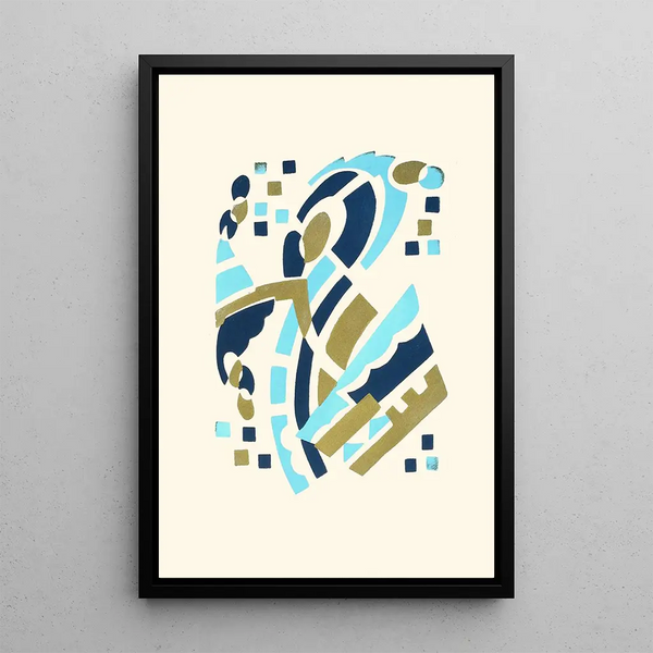 Flowers Text and Twenty-Six Color Plates Part 06 - Serge Gladky — framed artwork on a wall