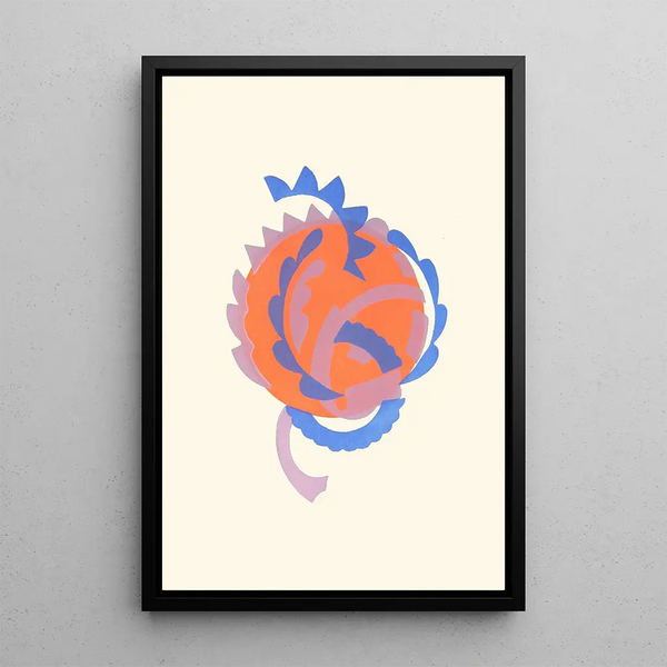 Flowers Text and Twenty-Six Color Plates Part 07 - Serge Gladky — framed artwork on a wall
