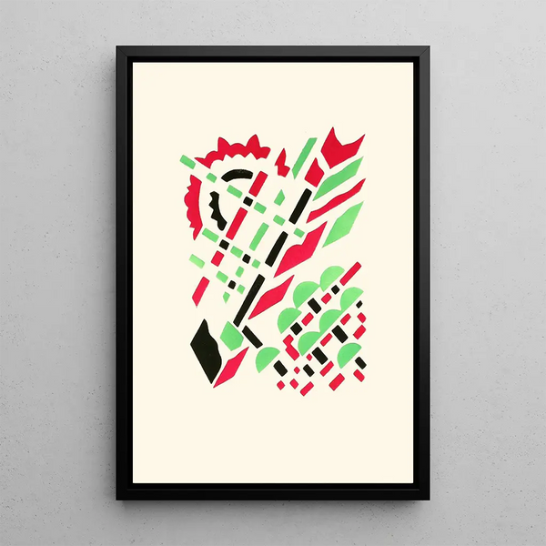 Flowers Text and Twenty-Six Color Plates Part 15 - Serge Gladky — framed artwork on a wall