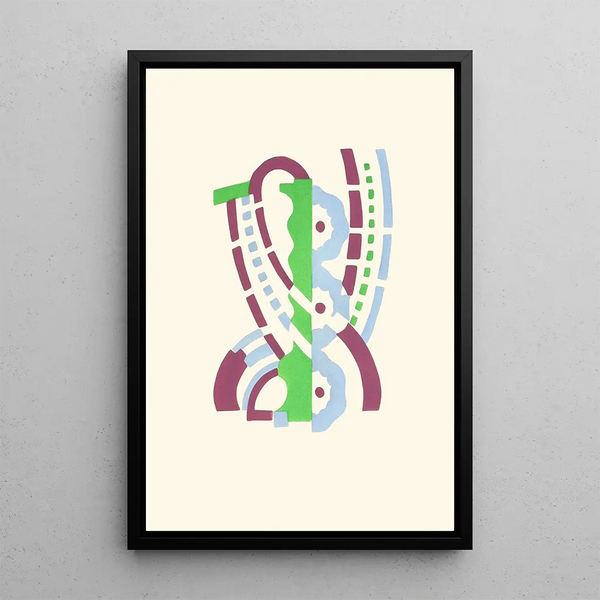 Flowers Text and Twenty-Six Color Plates Pl 21 - Serge Gladky — framed artwork on a wall