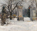 Entrance to a domain in winter - Sergei Arsenevich Vinogradov — artwork view