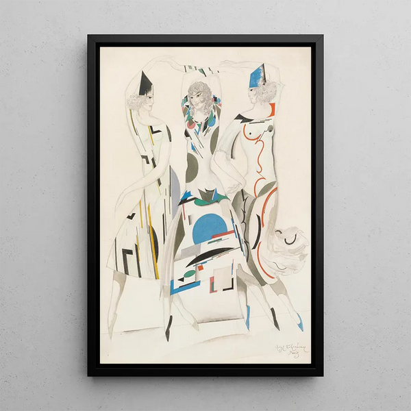 Costume for Humoresque - Sergey Chekhonin — framed artwork on a wall