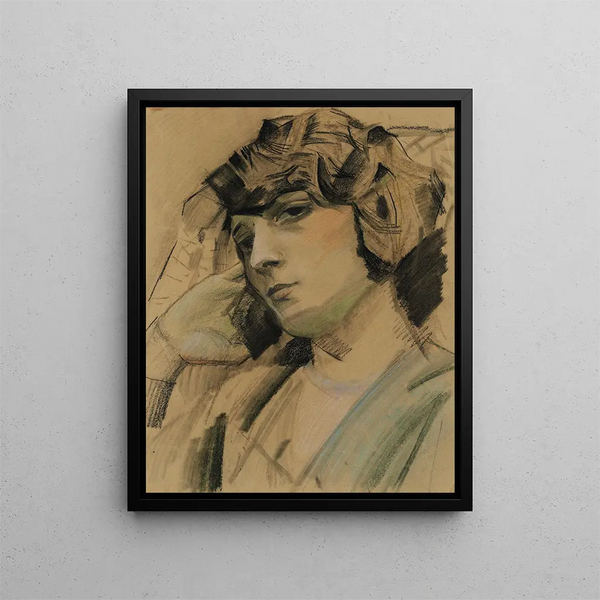 Study on Women - Sergey Chekhonin — framed artwork on a wall