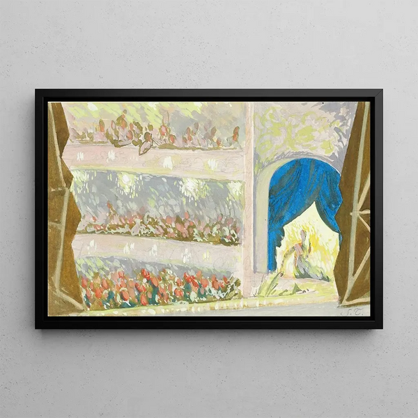 Theatre decor painting - Sergey Chekhonin — framed artwork on a wall