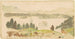 Île de la Constitution and Foundry from West Point New York - Seth Eastman — artwork view